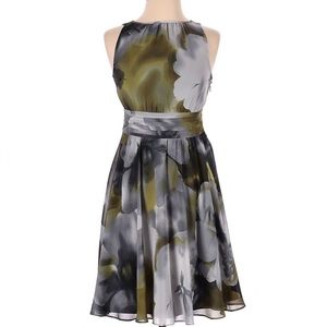 Talbots floral watercolor dress size 2